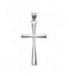 Solid White Simple Cross Pendant