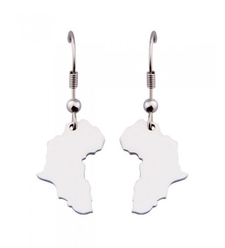 KUIYAI Stainless Earring Continent Jewelry