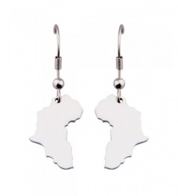 KUIYAI Stainless Earring Continent Jewelry