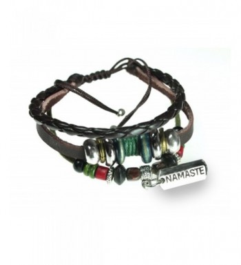 Namaste Strand Leather Handcrafted Bracelet