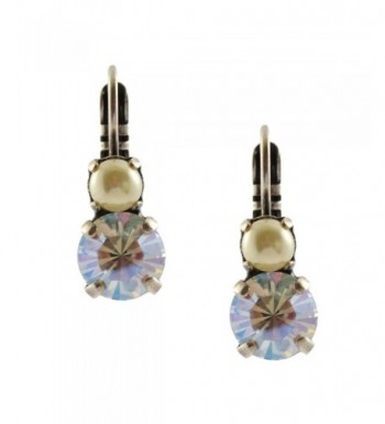 Mariana Champagne Caviar Crystal Earrings