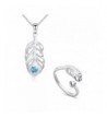 Sterling Feather Jewelry Necklace Christmas
