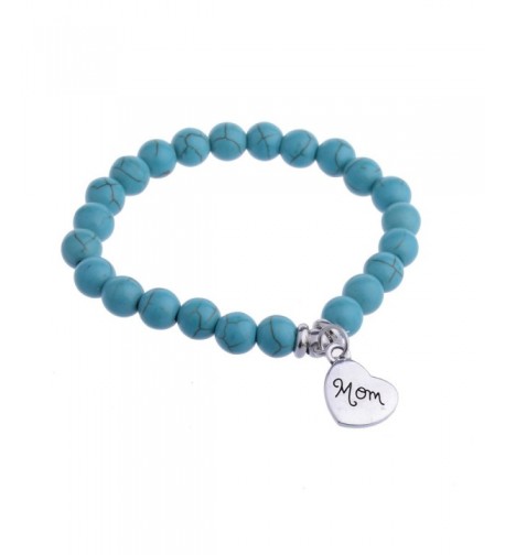 Personalized Pendant Turquoise Bracelet Mother