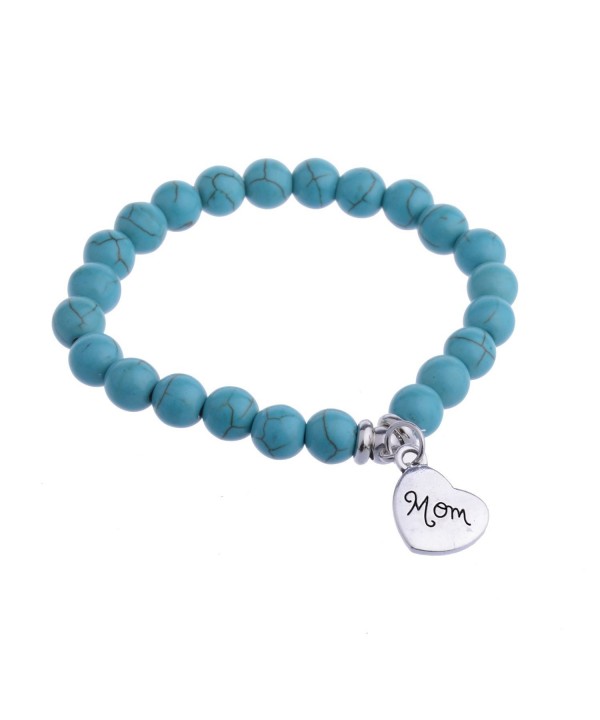 Personalized Pendant Turquoise Bracelet Mother