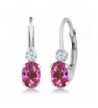 Mystic Sapphire Sterling Leverback Earrings