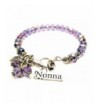 Italian Grandmother Splash Bracelet Lavender