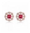 Kemstone Crystals Zirconia Pierced Earrings