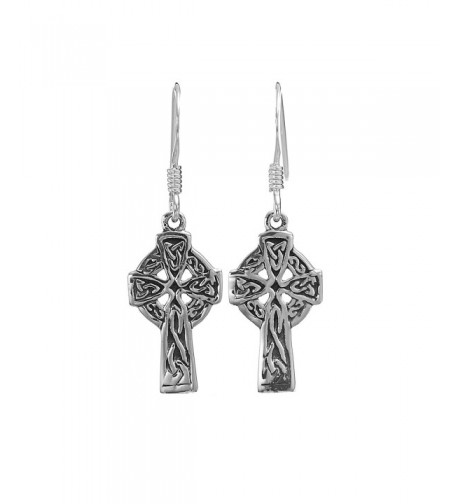 Oxidized Sterling Silver Celtic Earrings