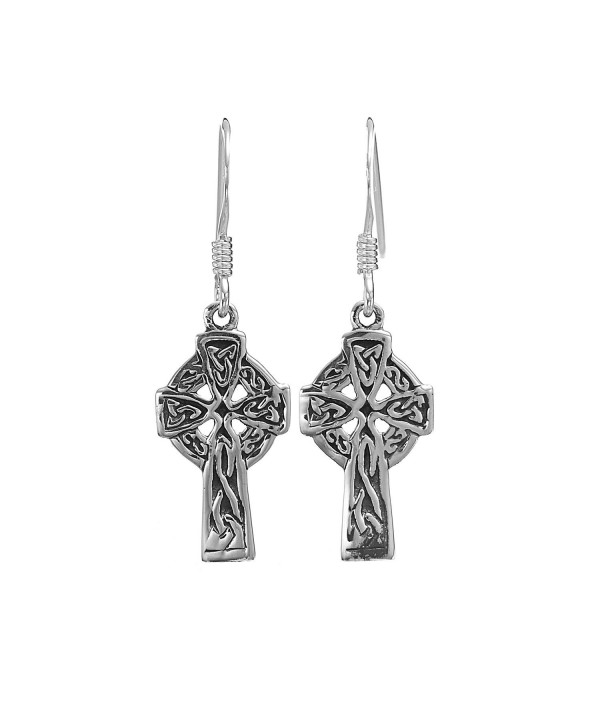 Oxidized Sterling Silver Celtic Earrings