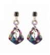 Geometric Acrylic Rinestone Earrings Bohemian