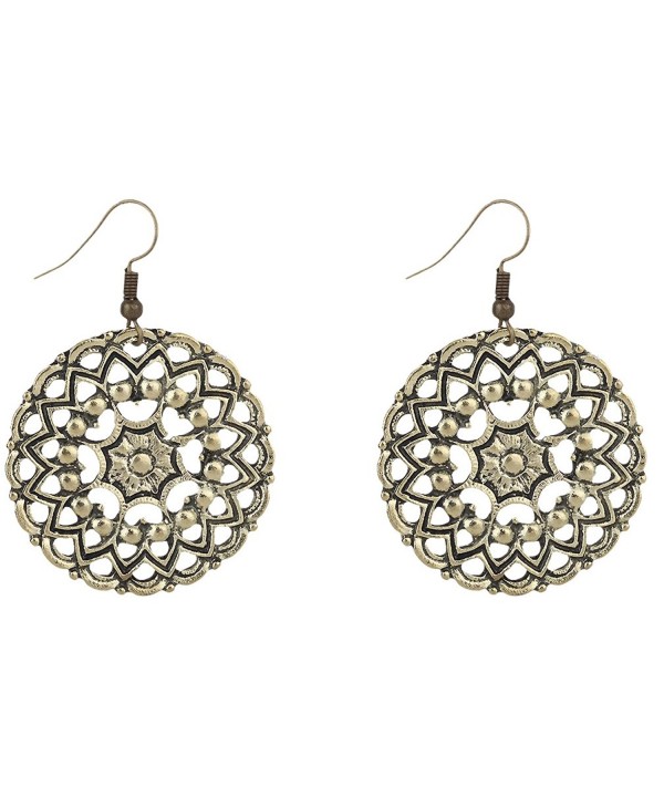 Yazilind Bohemian Vintage Craved Earrings