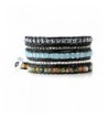 Marrakech Colorful Faceted Leather Bracelet