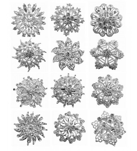 Wholesale Crystal Flower Bridal Brooches