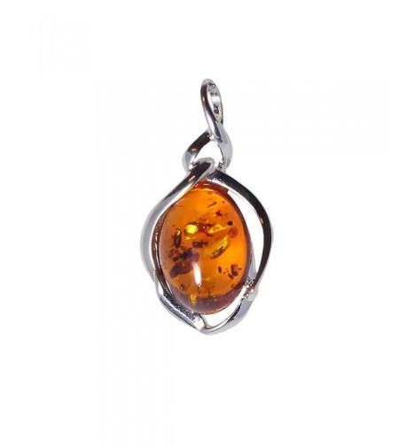 Sterling Silver Baltic Amber Pendant