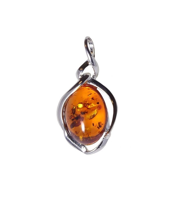 Sterling Silver Baltic Amber Pendant