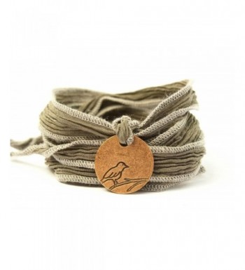 Sparrow Medallion Wrap Bracelet Ribbon