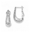 Sterling Silver Polished Filigree Earrings