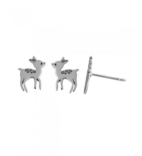 Boma Sterling Silver Deer Earrings