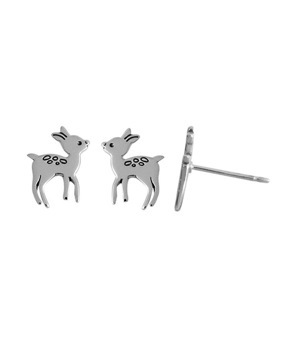 Boma Sterling Silver Deer Earrings