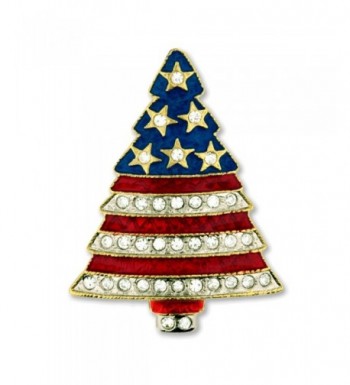 PinMarts Rhinestone Patriotic Christmas Holiday