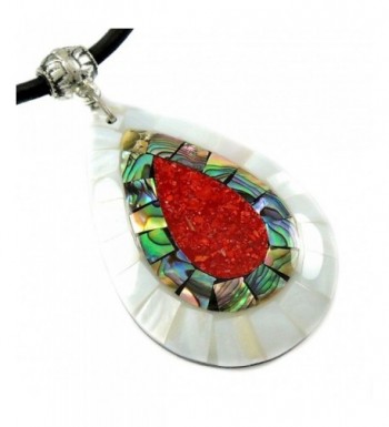 Handmade Mother Abalone necklace CA423