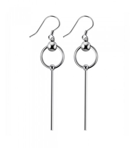 Sterling Silver Bead Dangle Earrings