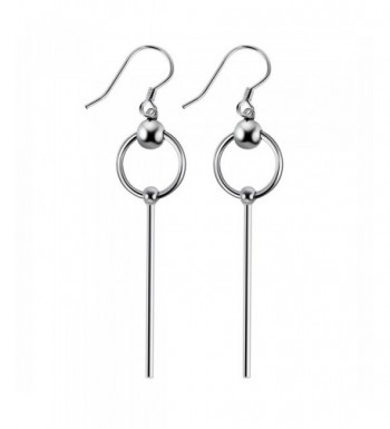 Sterling Silver Bead Dangle Earrings