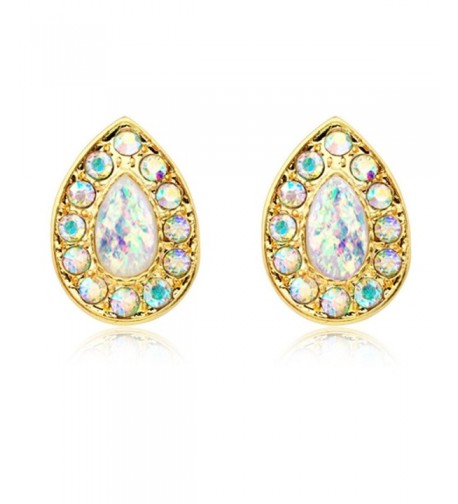 Gold Plated Faux Avice Earrings