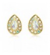 Gold Plated Faux Avice Earrings