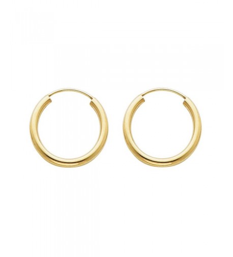 Yellow Gold Thickness Endless Earrings