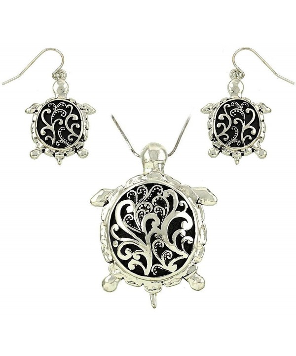 DianaL Boutique Filigree Necklace Earrings
