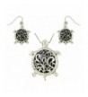 DianaL Boutique Filigree Necklace Earrings