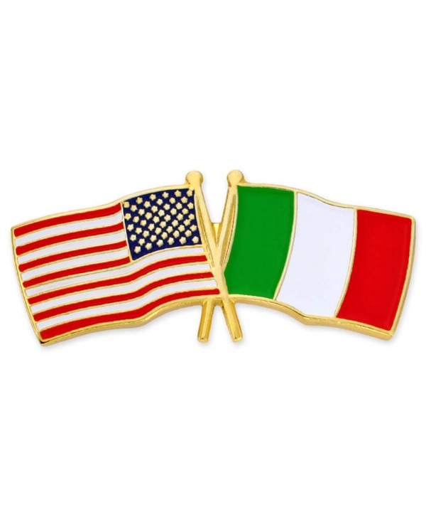 PinMarts Italy Crossed Friendship Enamel