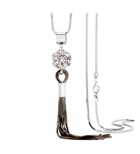 Womens Necklace Crystal Shamballa Pendant
