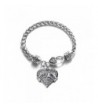 Yorkie Bracelet Silver Lobster Crystal