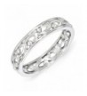 4 25mm Rhodium Plated Sterling Stackable