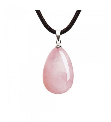 iSTONE Natural Teardrop Pendant Necklace