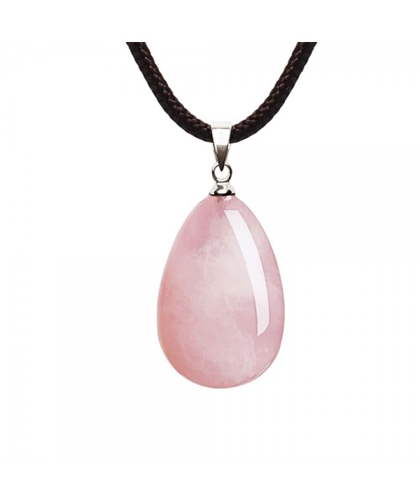 iSTONE Natural Teardrop Pendant Necklace