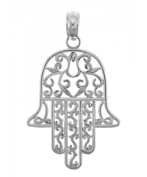 Sterling Silver Jewish Filigree Pendant
