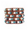 Colored Freshwater Cultured Leather Bracelet