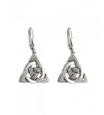 Trinity Earrings Rhodium Plated Irish