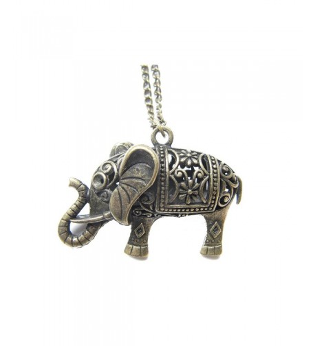 Elephant Necklace Antique Bronze Jewelries