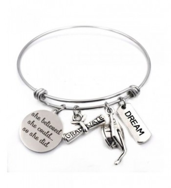 Graduation Stainless Expandable Bracelet Jewelry