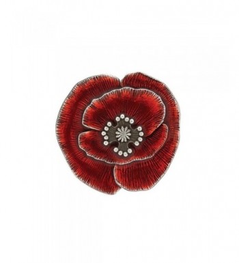 Danforth Remembrance Poppy Brooch Pin