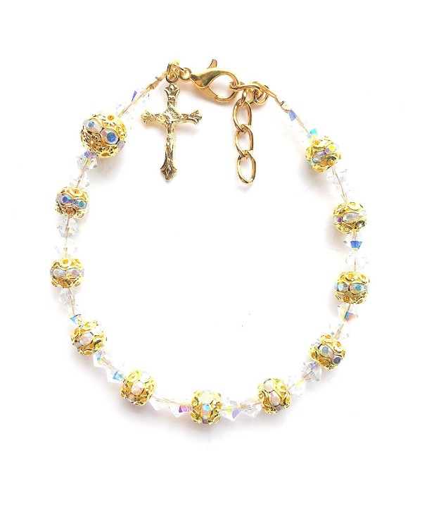 Sparkling Crucifix Bracelet Crystals Swarovski