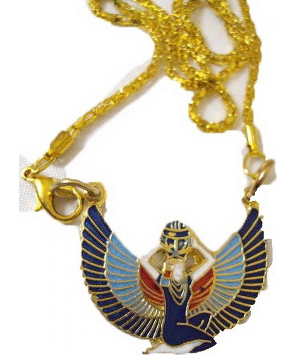 Handmade Egyptian Isis Wings Jewelry S Necklace Pendant Enamel Pharaoh ...