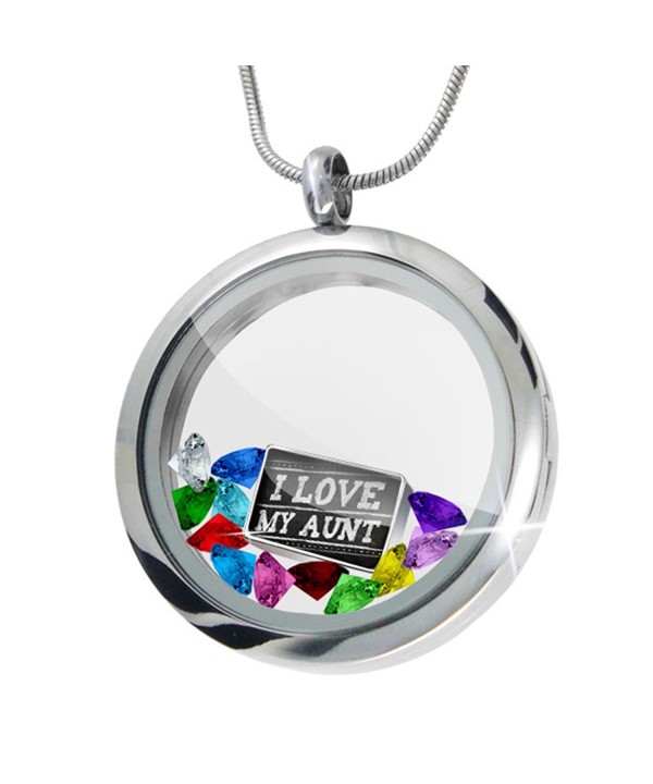 Floating Locket Chalkboard Crystals Charm