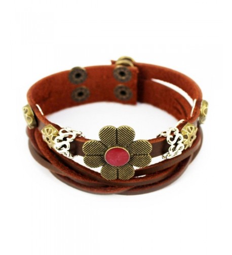 Christmas Four Petal Vintage Adjustable Bracelet