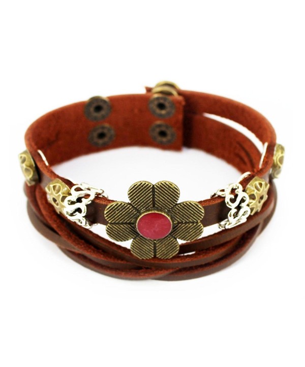 Christmas Four Petal Vintage Adjustable Bracelet