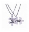 Person Puzzle Pendant Necklace Jewelry